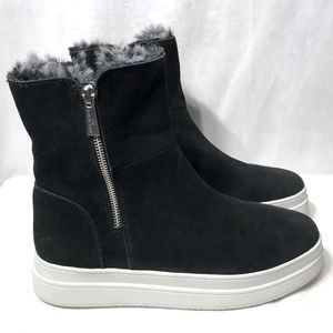 J/SLIDES
Tristan Weatherproof Faux Fur & Suede Sneaker Booties